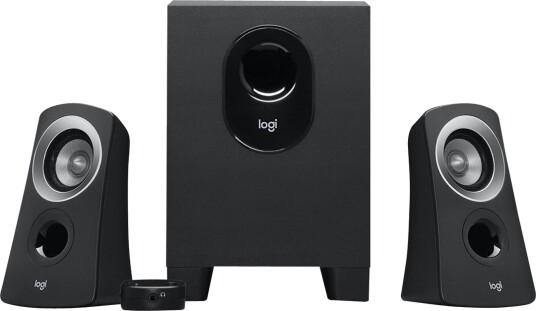 Logitech Z313 2.1 Høyttalersystem med Subwoofer - Svart Logitech Z313 2.1 Høyttalersystem med Subwoofer - Svart