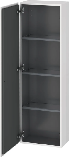 Duravit L-Cube Halvhøyt skap m/1 dør 400x1320x243 mm Hvit Høyglans