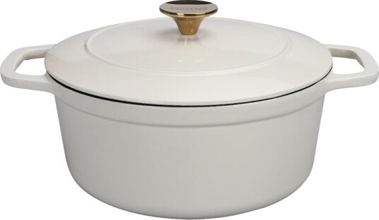 Nova Dynamic Støpejernsgryte 4,3L 24cm Krem