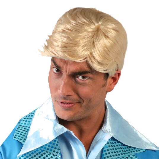 Fiestas Guirca Kort Blond Parykk med Sidelugg One size 4887