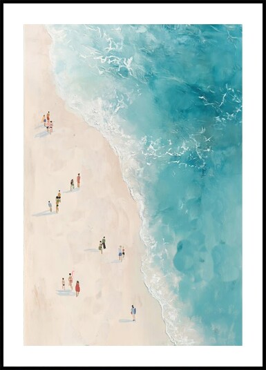 Strolling the Shore Plakat Plakat / 21x30cm