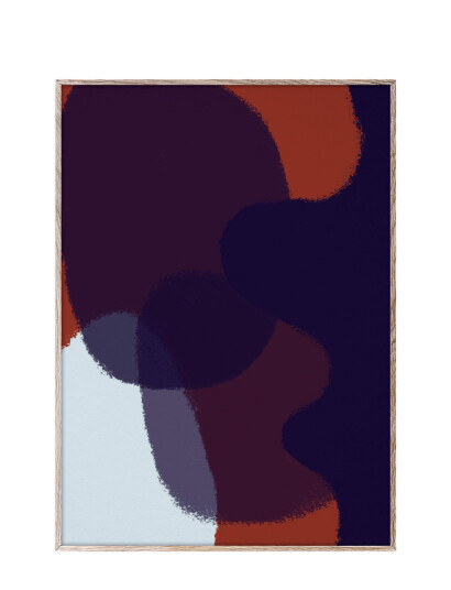 Paper Collective Ink Grain 03 - 50X70 Cm - Multi/patterned - 50X70CM