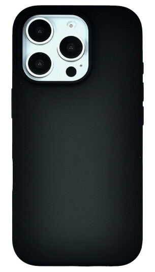 Ferrelli iPhone 16 Pro magnetisk Liquid silikon deksel, svart