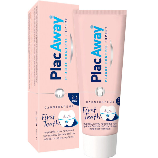 Barnetannkrem PLAC AWAY Xylitol First Teeth Vanilla 50 ml.