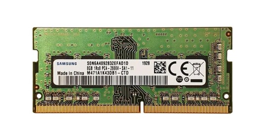 M471A1K43DB1 CTD Samsung 8GB PC4 21300 DDR4 2666MHz non ECC Unbuffered CL19 260 Pin M471A1K43DB1 CTD Samsung 8GB PC4 21300 DDR4 2666MHz non ECC Unbuffered CL19 260 Pin