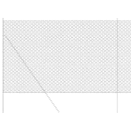  Sekskantet gjerde Grå 1,5 x 10 m PVC