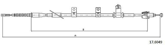 Bremsewire METZGER 17.6049