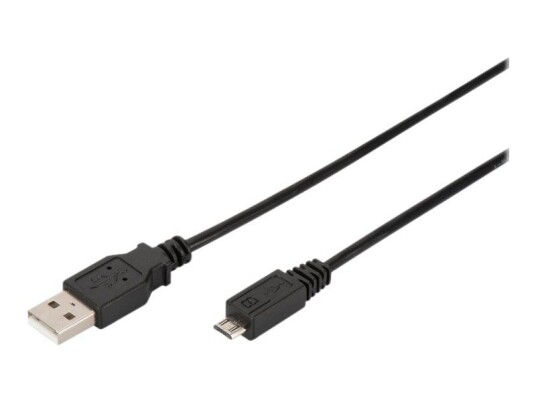 Digitus USB 2.0 Kabel 1.8 m Micro-USB Type B Svart
