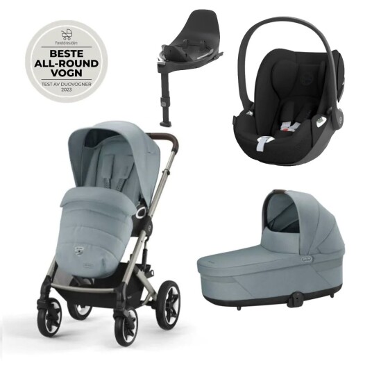 Komplett vogn 4in1 Cybex Talos S Lux Sky Blue + Cloud T og Base T