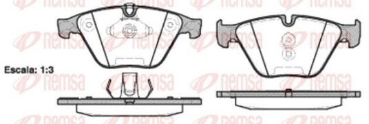 Bremseklosser REMSA 0857.20 Bremseklosser REMSA 0857.20