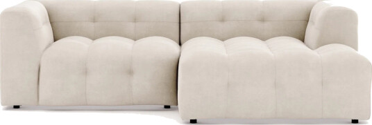 Puffy 3 seters boblete sofa med divan høyre Beige Puffy 3 seters boblete sofa med divan høyre Beige