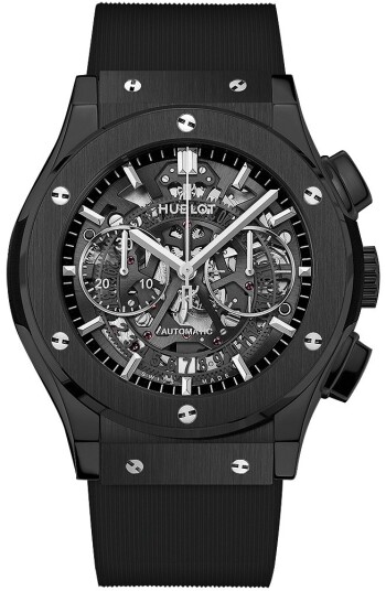 Hublot Herreklokke 525.CM.0170.RX Classic Fusion Sort/Gummi Ø45 mm