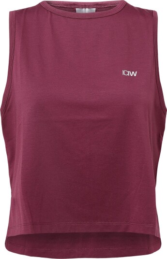 ICANIWILL Mirage Cropped Singlet W DARK MAHOGANY M