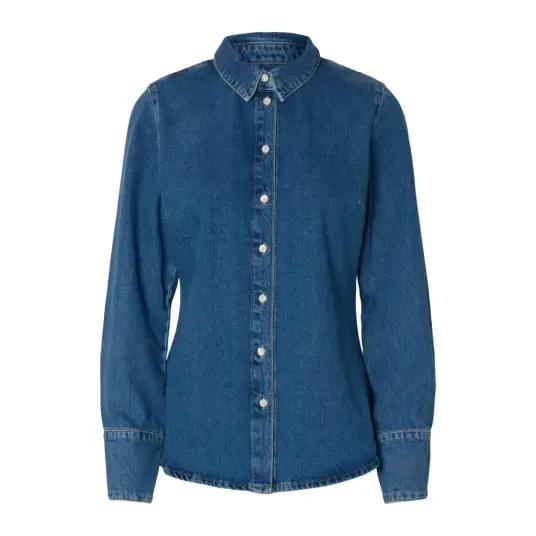 Selected Femme Dame Bluser & Skjorter Blå S,