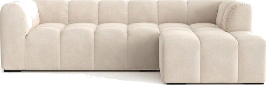 Marlow 3 seters boblete divansofa høyre Beige Marlow 3 seters boblete divansofa høyre Beige