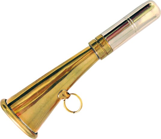 Grey Oak Hunting Horn 12 cm Brass OneSize, Brass Grey Oak Hunting Horn 12 cm Brass OneSize, Brass