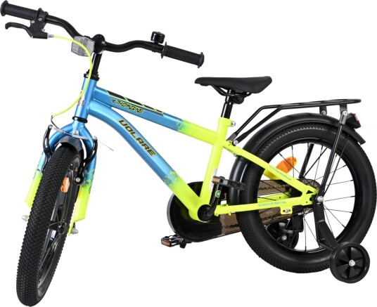 Volare Thombike Barnesykkel 16" Med Avtakbare Støttehjul Blå/Gul Volare Thombike Barnesykkel 16" Med Avtakbare Støttehjul Blå/Gul