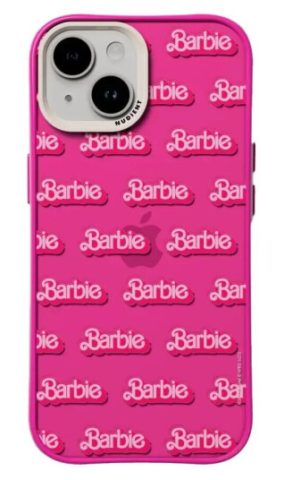 Nudient Form Case iPhone 15 Deksel - Barbie Grid