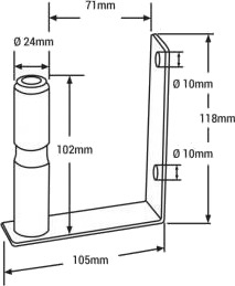 AMiO 01506 Holder, roterende lys