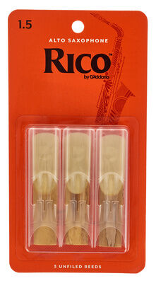 DAddario Woodwinds Rico Alto Sax 1.5 - 3-Pack DAddario Woodwinds Rico Alto Sax 1.5 - 3-Pack