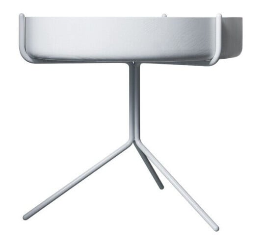 Swedese Drum bord ask hvit lasur, h.36 cm, hvitt stativ