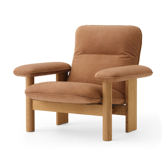 Audo Copenhagen Brasilia Lounge Chair Natural Oak / Dunes Camel 21004