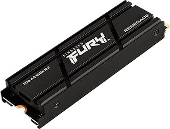 Kingston FURY Renegade 1TB M.2 NVMe SSD med varmespreder PCIe 4.0 Kingston FURY Renegade 1TB M.2 NVMe SSD med varmespreder PCIe 4.0