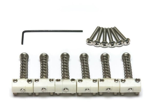 Graph Tech Tusq Pq-8166-00 - Te Style Vintage 6-Barrel Saddles Graph Tech Tusq Pq-8166-00 - Te Style Vintage 6-Barrel Saddles