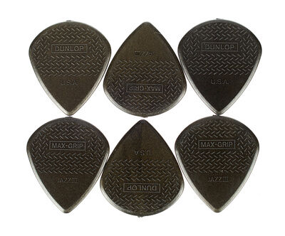 Dunlop Nylon Max Grip Jazz III Carbon Dunlop Nylon Max Grip Jazz III Carbon