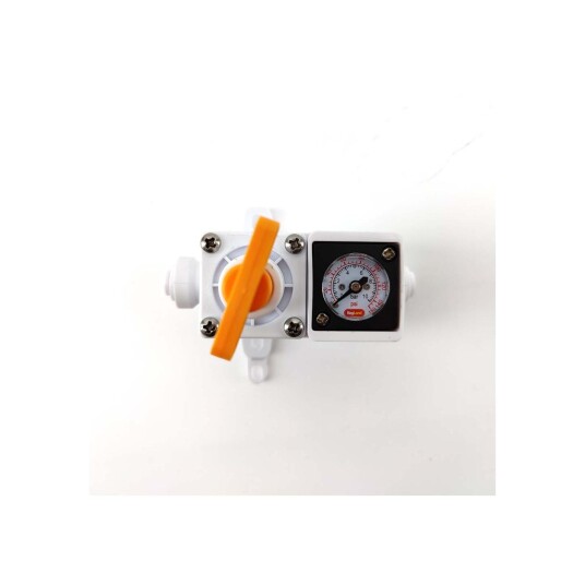 6,35mm Duotight Inline Regulator 6.35mm med manometer 0-150psi