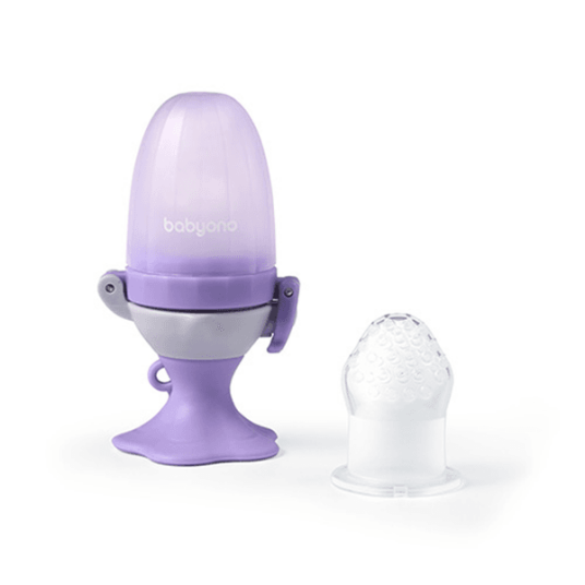 Babyono Food Feeder Twist-out baby Blomst Lilla Babyono Food Feeder Twist-out baby Blomst Lilla