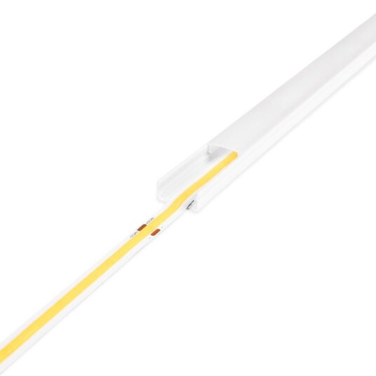 Aluminiumsprofil for LED stripe AGGE Surface utenpåliggende Hvit 100 cm Aluminiumsprofil for LED stripe AGGE Surface utenpåliggende Hvit 100 cm