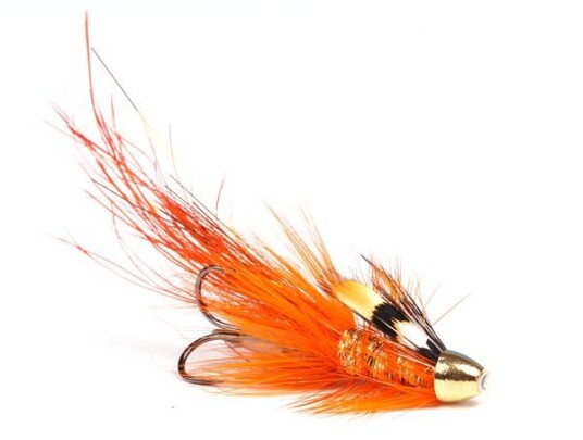 Umpqua Flies Pot Belly Pig Orange W/Gold Holo Body