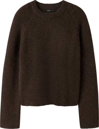 LMTD Nlfbullo Ls Short Knit Noos Brown 122 128