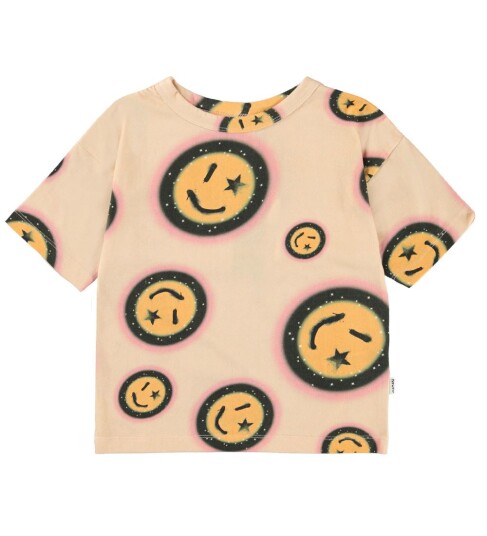 Molo T skjorte Rabecke Space Happy 5 år 110 T skjorte Beige