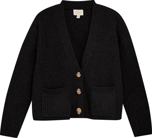 Creamie Cardigan Strikk Svart Creamie 5 6 år 110 116 Cardigan