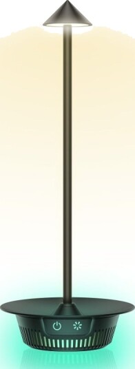 Techly I Lamp Table3 Svart Akrylonitril Butadien Styren Abs Café Au Lait Spise Rom Hage Hotell Stue Restaurant Design Ip65 Smd Led Modul