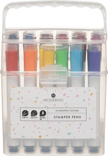 Pennesett m/ stempel 24 pk Moderno Pennesett m/ stempel 24 pk Moderno