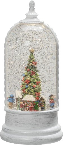 4 stk Konstsmide snøkule julemarked