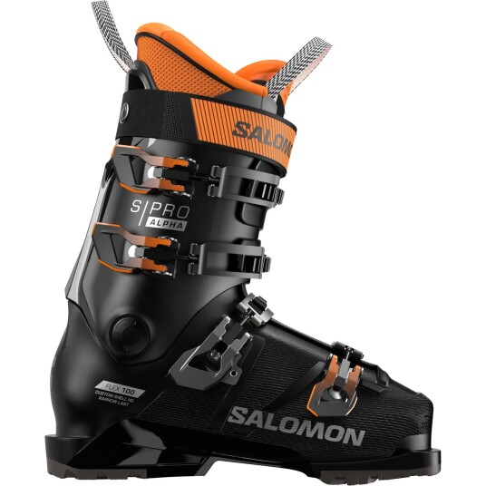 Salomon S/Pro Alpha 100 GW Skistøvler Herre Black/Dark Grey Met./Orange Tiger 26,5 Salomon S/Pro Alpha 100 GW Skistøvler Herre Black/Dark Grey Met./Orange Tiger 26,5