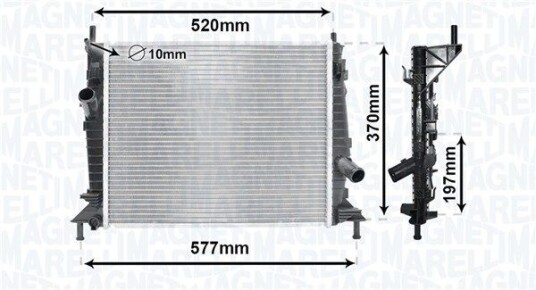 Radiator MAGNETI MARELLI 350213169900