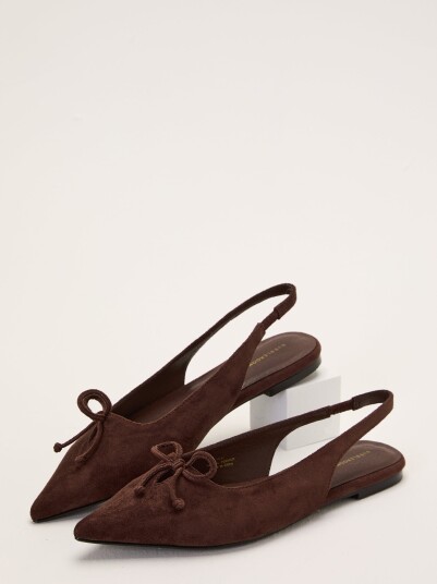 Bubbleroom Pointy Flat Slingback