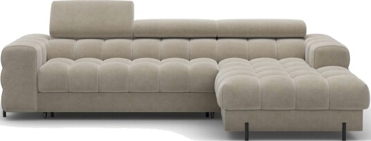 Hjørnesofa Eltap Felro 285x181x93 cm Aura 18 Beige Høyre