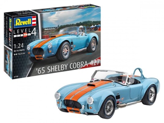Revell 1/24 Shelby Cobra 427 Byggesett Modellbil for Barn fra 10 år
