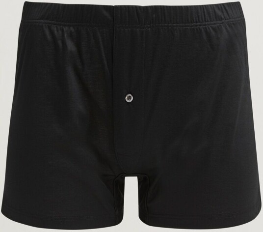 Zimmerli of Switzerland Sea island Cotton Boxer Shorts Black Zimmerli of Switzerland Sea island Cotton Boxer Shorts Black