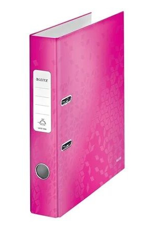 Leitz Smalordner 180 WOW Laminert kartong A4/50mm Rosa
