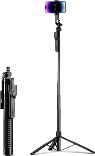 Orico Selfiestang Spm215 Stativ Til Telefon/Kamera, 360° Rotasjon, Bluetooth 5.2 – Svart