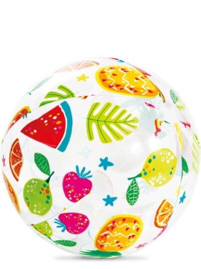Intex Lively Print Ball oppblåsbar badeball med frukt motiv 51 cm