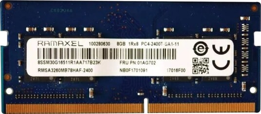 Ramaxel 8GB DDR4 2400MHz CL17 SODIMM RMSA3260MB78HAF 2400