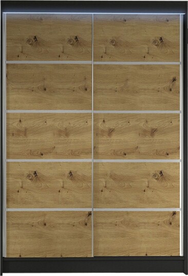 Liverpool Garderobe 120x200 cm - Grå